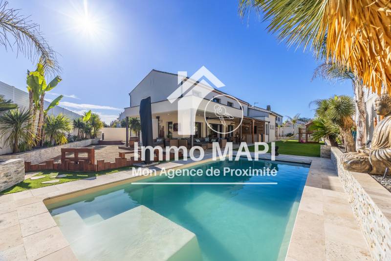 Grande maison contemporaine de 240m² sur terrain de 710m² avec piscine à Lattes